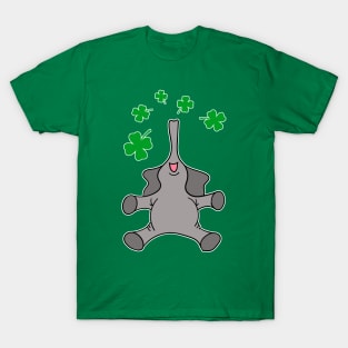 St. Patrick's Day Shamrock Elephant T-Shirt